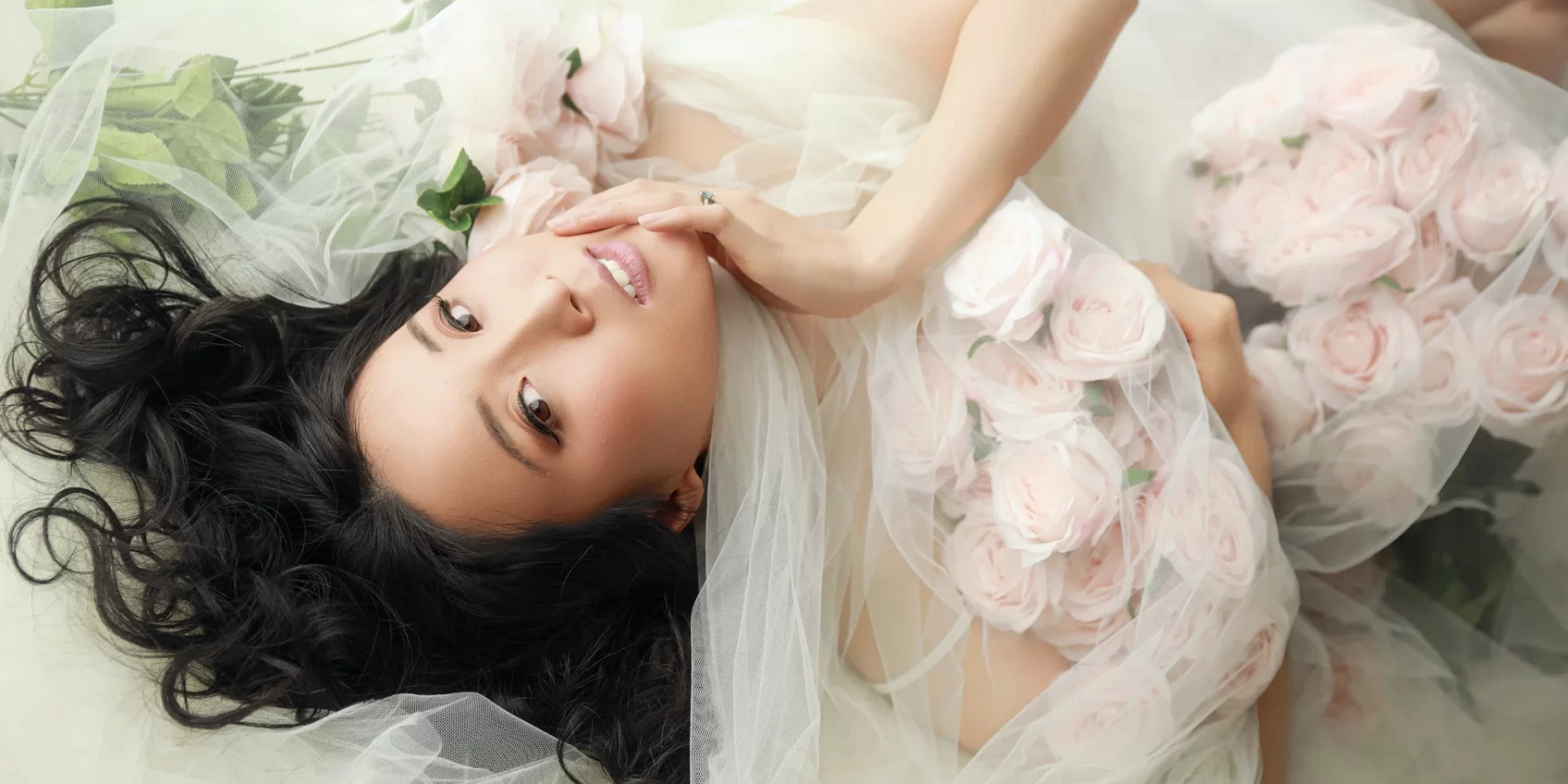 Sneak peek before your full boudoir reveal, relaxed boudoir portrait