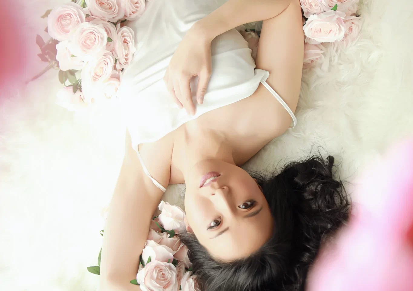 Inside Michelle's Melbourne boudoir photography studio, a soft, private setting designed for comfort during your session