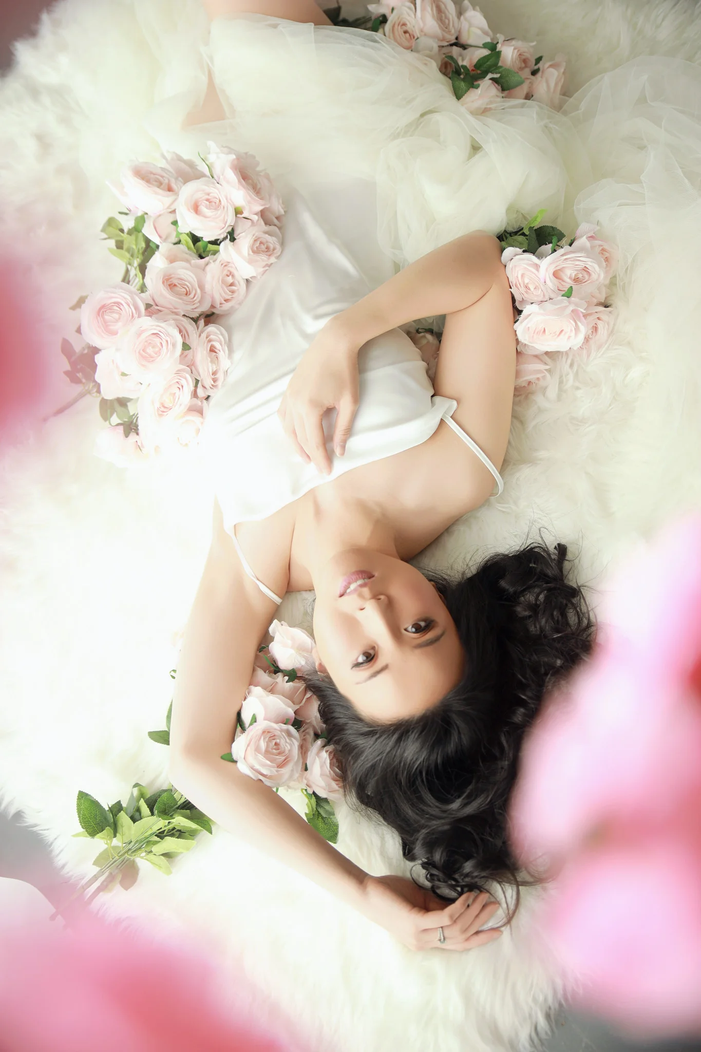 Inside Michelle's Melbourne boudoir photography studio, a soft, private setting designed for comfort during your session
