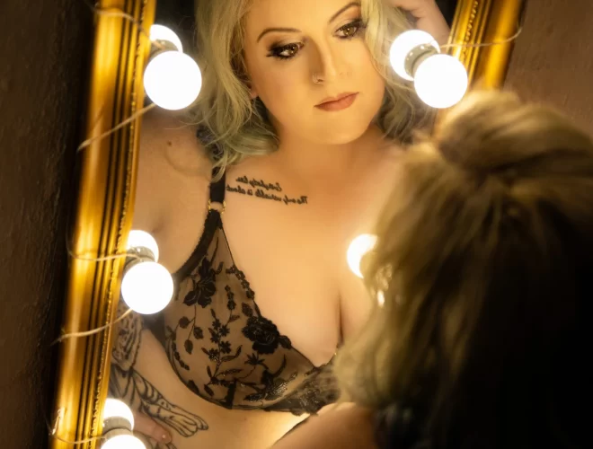 Melbourne woman glowing with confidence, the kind of moment past boudoir photography clients often describe in their reviews