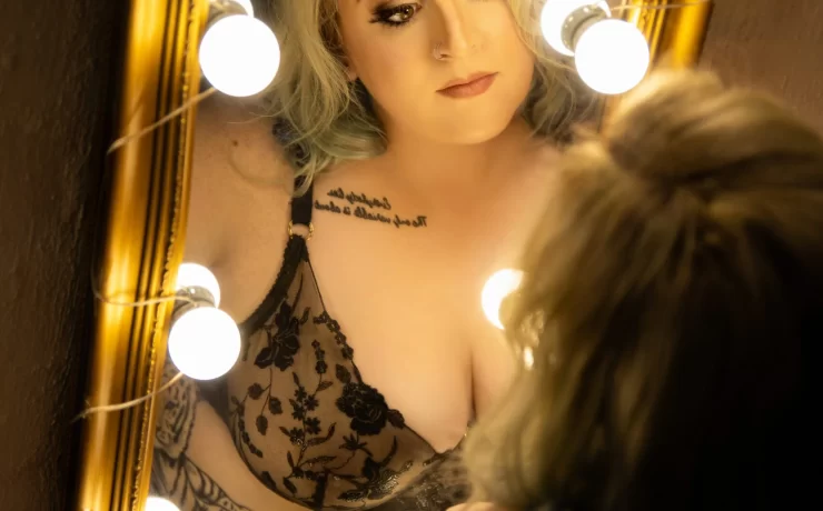 Melbourne woman glowing with confidence, the kind of moment past boudoir photography clients often describe in their reviews