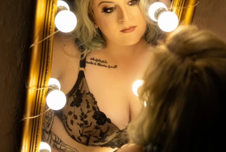 Melbourne woman glowing with confidence, the kind of moment past boudoir photography clients often describe in their reviews